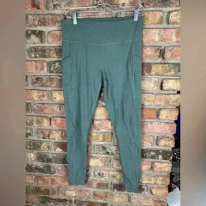 Prana 7/8 Pocket Legging Cargo Green Large Hiking Outdoor